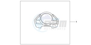 CB600F39 France - (F / CMF ST 25K) drawing METER PANEL