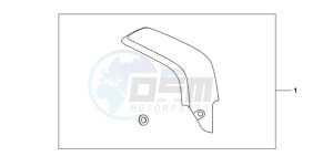 CBR600RA9 BR / ABS MME - (BR / ABS MME) drawing CARBON FIBER EXHAUST GUARD