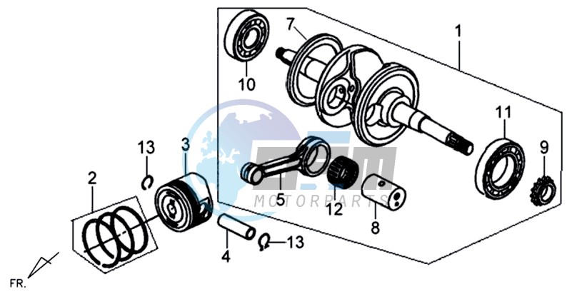 CRANKSHAFT / PISTON / PISTON RING