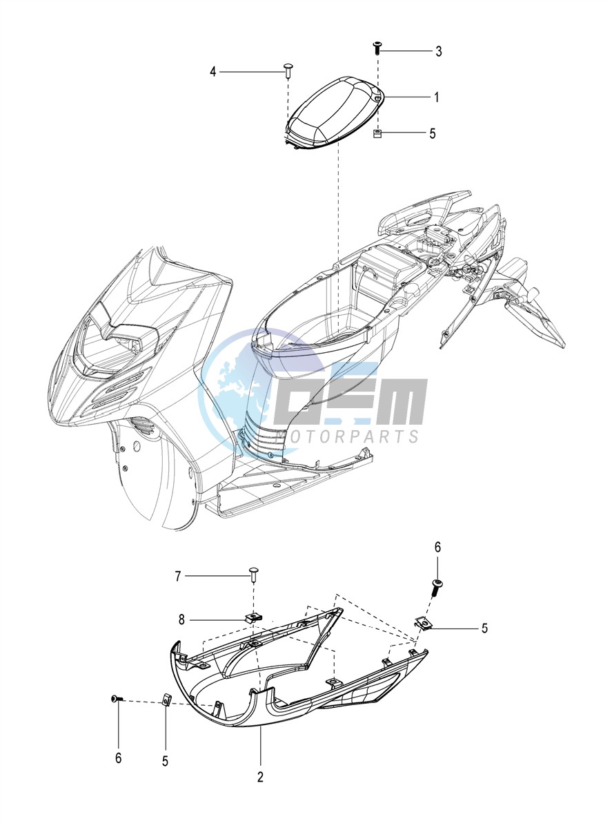 Helmet carrier cover-spoiler