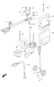 DF 150 drawing PTT Switch/Engine Control Unit