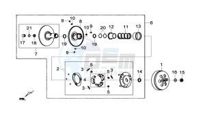 JOYMAX 125 drawing CLUTCH