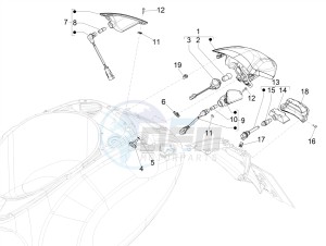 PRIMAVERA 150 4T 3V IGET ABS-NOABS E2-E3-E4 (APAC) drawing Rear headlamps - Turn signal lamps