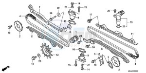 GL18009 Korea - (KO / AB) drawing CAM CHAIN/TENSIONER