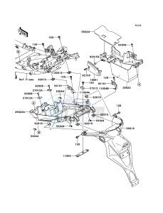 VERSYS KLE650A7F GB XX (EU ME A(FRICA) drawing Rear Fender(s)