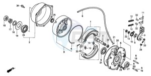 TRX300FW FOURTRAX drawing REAR BRAKE PANEL