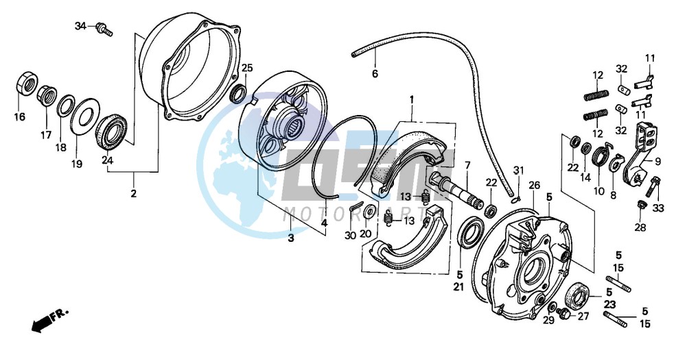 REAR BRAKE PANEL