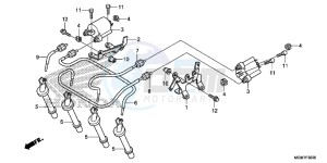 CB600FAD Hornet - CB600F ABS England - (3ED) drawing IGNITION COIL