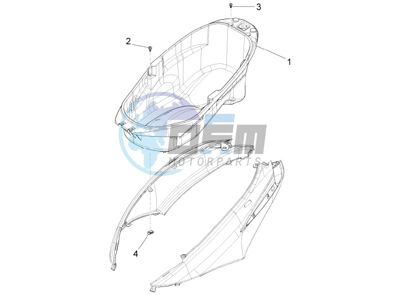 Helmet housing - Undersaddle