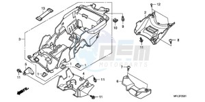 CBR1000RA9 E / ABS MKH REP drawing REAR FENDER (CBR1000RA)