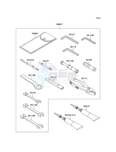 NINJA ZX-10R ZX1000E8F FR GB XX (EU ME A(FRICA) drawing Owner's Tools