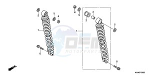 WW125EX2C drawing REAR CUSHION