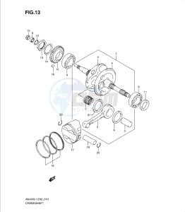 AN400Z drawing CRANKSHAFT