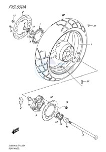 DL650 ABS V-STROM EU drawing REAR WHEEL