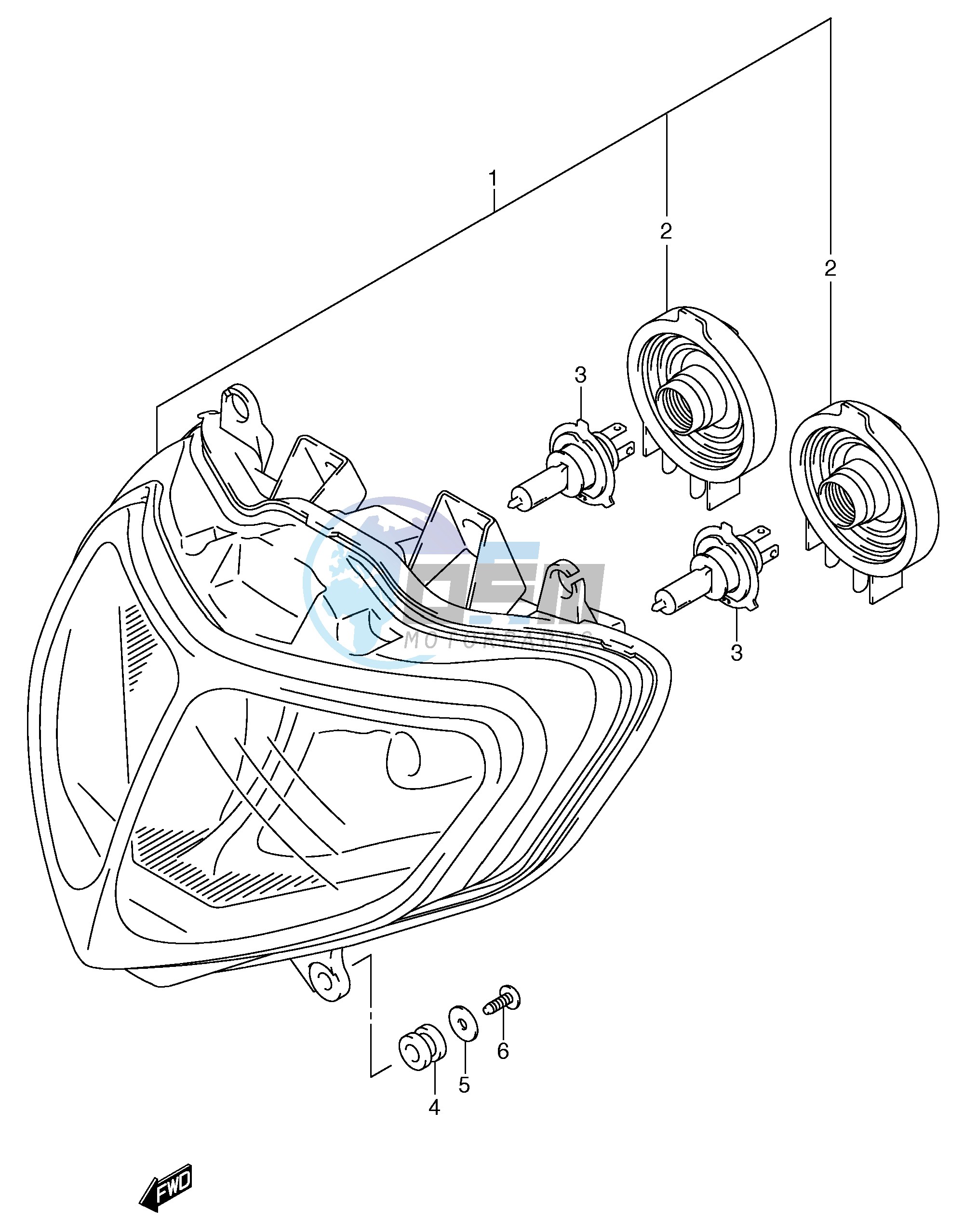 HEADLAMP (MODEL K2 K3 E24)