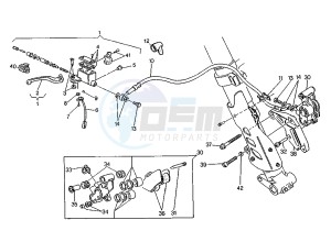 SUPERCITY 125 drawing FRONT BRAKE SYSTEM