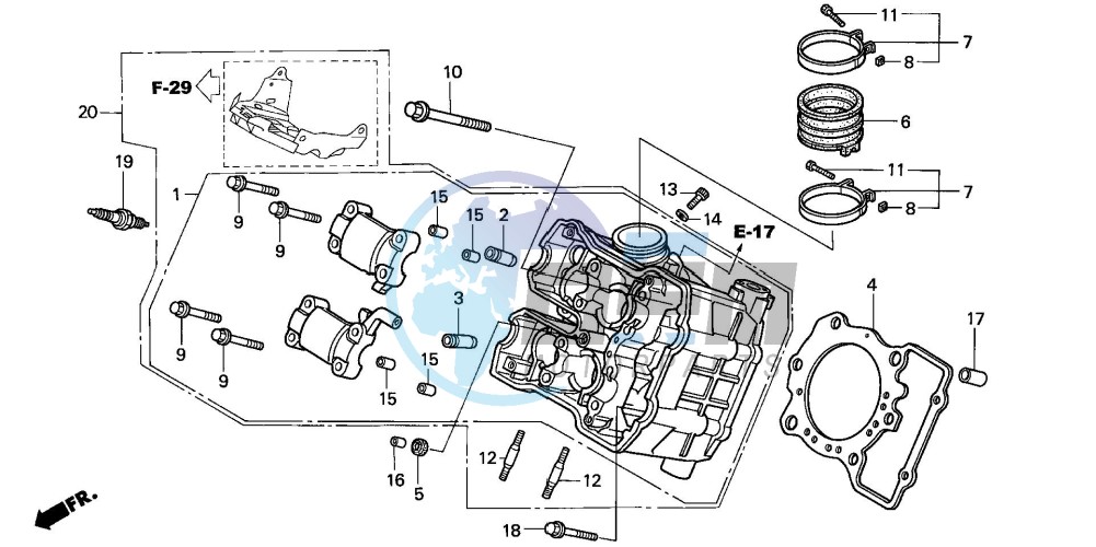 CYLINDER HEAD (FRONT)