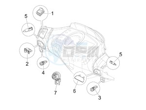 NRG 50 power Pure jet drawing Selectors - Switches - Buttons