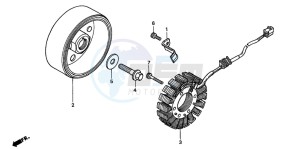 CB600F2 CB600F drawing GENERATOR