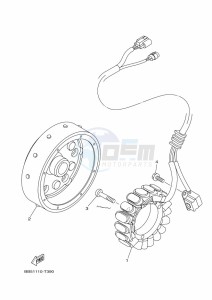 YFM450FWBD KODIAK 450 (B5R1) drawing GENERATOR