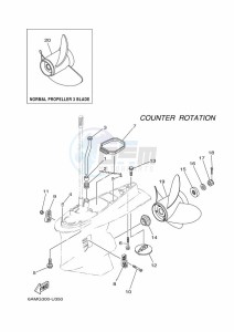 FL225BETX drawing PROPELLER-HOUSING-AND-TRANSMISSION-4