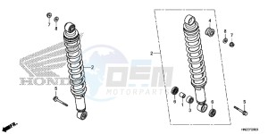 TRX500FPAE TRX500FPA Europe Direct - (ED) drawing REAR CUSHION