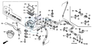 TRX500FEA Australia - (U / EC) drawing FR. BRAKE MASTER CYLINDER