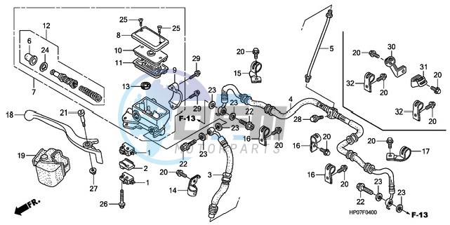 FR. BRAKE MASTER CYLINDER