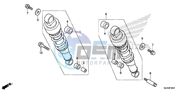 REAR CUSHION (VT750C2S)