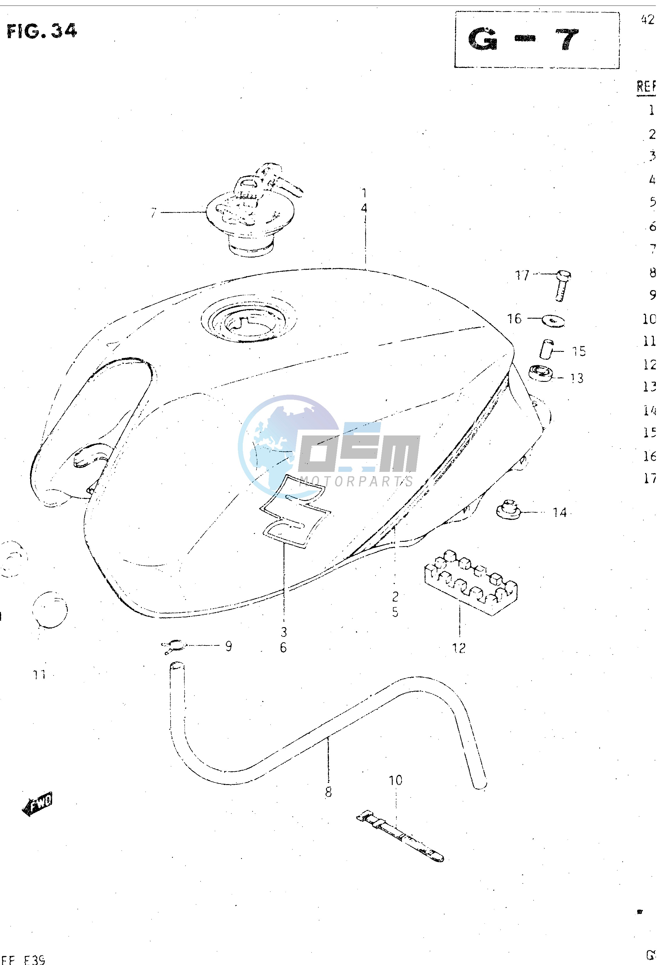 FUEL TANK (GSX500ESE)