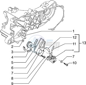 Hexagon 125 EXS1T 125cc drawing Oil pump