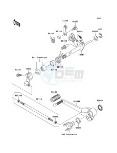 Z750S ZR750K6F FR GB XX (EU ME A(FRICA) drawing Gear Change Mechanism