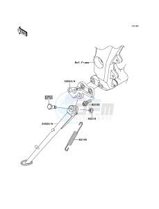 Z1000 ZR1000DBF FR GB XX (EU ME A(FRICA) drawing Stand(s)