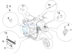 LX 50 4T NL drawing Head lights - Turn signal lamps