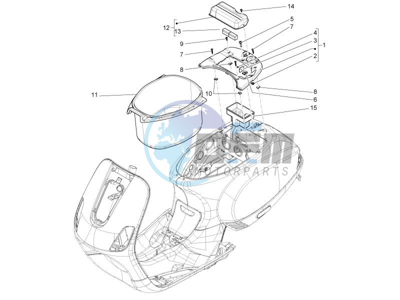 Helmet housing - Undersaddle