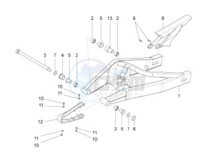 RS4 125 4T (AU, CA, EU, HK, J, RU, S, USA) drawing Swing arm