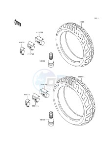 ZX 1100 F [GPZ 1100 ABS] (F1) [GPZ 1100 ABS] drawing TIRES