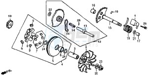 SUPER DUKE 125 drawing CLUTCH / V-SNAAR