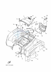 YFM700FWAD (BFEF) drawing REAR FENDER