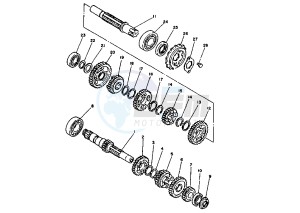 XV S VIRAGO 250 drawing TRANSMISSION