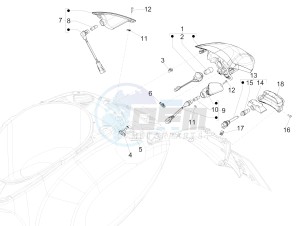 PRIMAVERA 50 4T-3VS E4 (EMEA) drawing Rear headlamps - Turn signal lamps