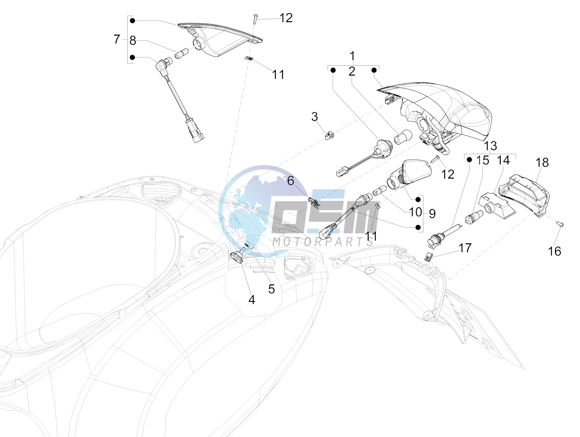 Rear headlamps - Turn signal lamps