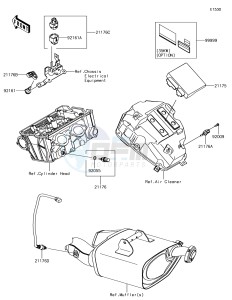 NINJA 650 EX650KHF XX (EU ME A(FRICA) drawing Fuel Injection