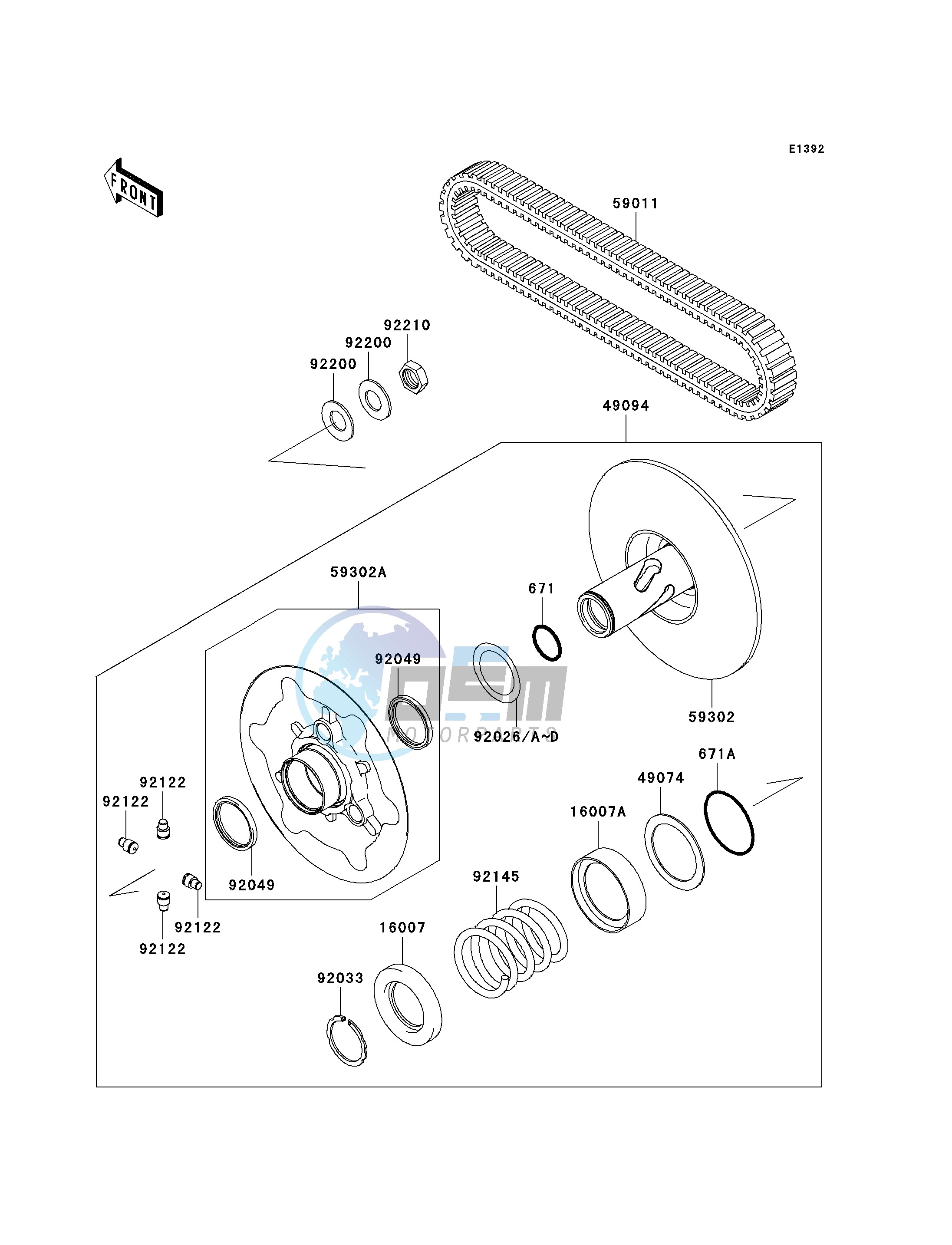 DRIVEN CONVERTER_DRIVE BELT