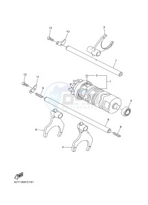 FZ8-NA FZ8 (NAKED, ABS) 800 FZ8-N ABS (59P8) drawing SHIFT CAM & FORK