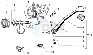 PX 150 E U.S.A. drawing Starter lever