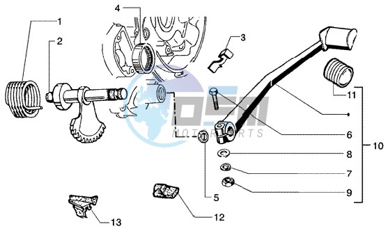 Starter lever