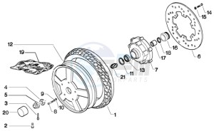 Granturismo 200 L drawing Front wheel