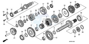 TRX500FEA Australia - (U / EC) drawing TRANSMISSION