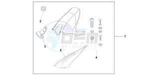 CBR1000RR9 France - (F / CMF TRI) drawing HUGGER REPSOL REPLICA